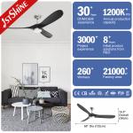 220v Modern Wood Ceiling Fan With Light Chandelier For Bedroom