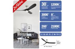 China 220v Modern Wood Ceiling Fan With Light Chandelier For Bedroom supplier