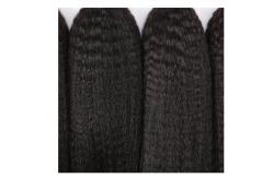 China No Synthetic Kinky Straight Indian Remy Human Hair Extensions For Black Ladies supplier