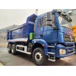 SHACMAN U-Cargo box Dump Truck 6x4 H3000 380 EuroII Blue Tipper Standard cab 12.00R20 tires for sale