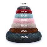 Circle Luxury Comfy Calming Dog Bed / Custom 36 Inch Dog Crate Bed
