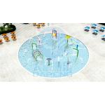 Malaysia Resort Water Slide Aqua Park 400㎡ Water Splash Zone For Children for sale