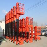OEM ODM Aerial Work Platform Single Double Mast Self Propelled Vertical Lift for sale
