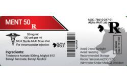China Suspension 100MG/ML  Vial Labels For Alpha Wolf Labs supplier