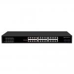 24 Port CCTV PoE Switch Gigabit Network SFP Optical Uplink Unmanaged 300W Budget for sale