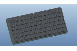China Ruggedized Computer Silicone Rubber Keypad IP67 EMC USB PS2 Wired With Backlit supplier