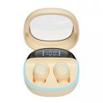 ETEK Transparent-Lid LED Display Wireless Earphones,BT 5.3 Touch-Control Earphone,F10 speaker(black,white,complexion, purple) for sale