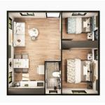 Fast Installation 20FT Expandable Container House 40 Year Lifespan 6t Weight
