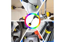 China Cleaning 3PC Drill Brush Attachment Set With 150Mm Extension Rod supplier