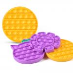 Customized Pop It Unisex Baby Silicone Toys Colorful Soft Safe Educational Toys for sale