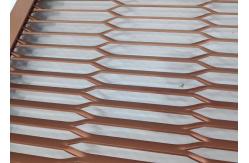 China Akzonobel PVDF Expanded Metal Mesh 5.5mm 6.0mm Wall Cladding Ventilated Facades supplier