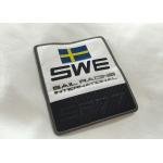 Custom Woven Clothing Labels Fabric Embroidered Patches Washable Feature for sale