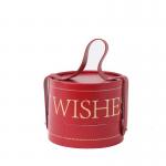 Lovely Cardboard Customized Gift Box With PU Leather Handle And Magnetic Closure