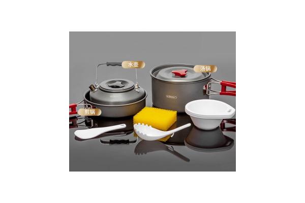 Non Spill Camping Tableware Set Minimalist Custom Mirror Polishing