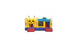 China Pikachu Theme Children Fun Park Inflatable Slide Bouncy Playground supplier