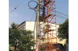China Strong Non Conductive Fibreglass Scaffold Tower For Wire Pole Repairement supplier