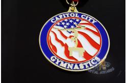 China Customized Dancing Running Award Medals With Ribbon , Custom Race Medals supplier