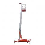 Aluminum Alloy 10m Elevating Platform Single Vertical Mast Lifts For Hotel