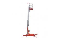 China Aluminum Alloy 10m Elevating Platform Single Vertical Mast Lifts For Hotel supplier