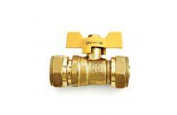 China Brass Polyethylene Cross Linked Compression Fittings For Plumbing supplier