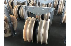 China Three 660mm Sheaves Pilot Wire Rope Pulley Block supplier