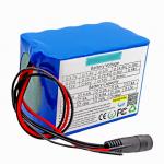 China 12V 10Ah 18650 Li Lon Battery Pack With PCB Circuit Protection Board Wire for sale