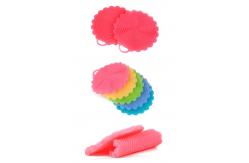 China Kitchen Cleaning Silicone Mold Tools , Silicon Sponge Brush Dish Washing Sponge Scrubber supplier