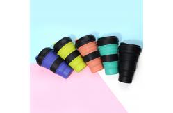 China Portable Reusable Silicone Collapsible Coffee Cup 550ml supplier