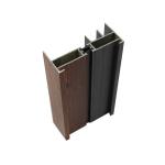 High Hardness Wood Finish Aluminium Profiles T5 T6 For Kitchen Door / Curtains for sale