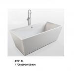 Customized Indoor Acrylic Freestanding Soaking Tub / Small Stand Alone Bathtubs for sale