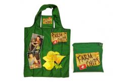 China REPT 210D Polyester Reusable Shopping Bags Portable Durable Folding supplier