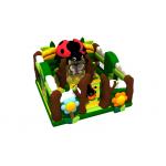 Tarpaulin Inflatable Fun City Beetle Theme Park All In One Castle Amusement Park Party for sale