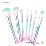 Electroplated Plastic Handle 7pcs Makeup Brush Gift Set for sale