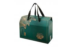 China Reusable Cardboard Food Packaging Box Takeaway Kraft Gable Boxes With Handle supplier