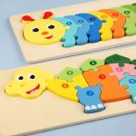 DIY Children Early Education Cognitive Toys Animal 3D Stereo Clasp Puzzle for sale