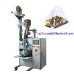 Pyramid Triangle Bag Automatic Plastic Pouch Packing Machine With Thread Tag In Outer for sale