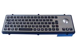 China USB port metal industrial robust keyboard with optical laser trackball supplier