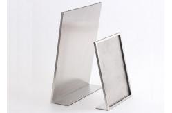 China Brushed Steel Panel Advertising Pop Store Display Props A3 / A4 Size supplier