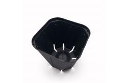 China OEM Small Square Fleshy Orchid Plastic Flower Pots Injection Molded supplier