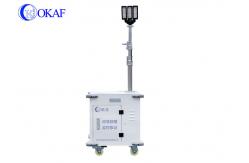 China Portable Lightweight Mobile Sentry Security Trailer With 2.5m Manual Telescopic Mast supplier