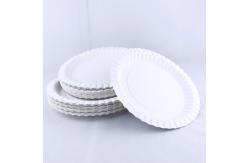 China Grease Resistant Biodegradable Paper Plates 1.2mm Eco Friendly Serving Dishes supplier