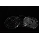 Flat 90mm Cold Drink PLA Lids Disposable Transparent for sale