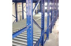 China Orange Mobile Gravity Feed Pallet Racking Conveyor Shelves 1500kg supplier