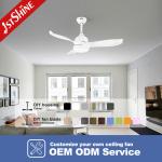 OEM ABS Blades Remote Control Reversible Motor Ceiling Fan With Light