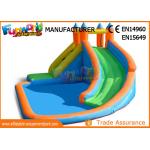 PLATO 0.55mm PVC Tarpaulin Inflatable Water Slide For Pool / Yard Park for sale