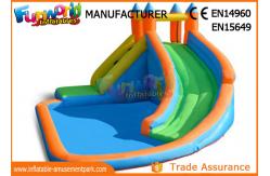 China PLATO 0.55mm PVC Tarpaulin Inflatable Water Slide For Pool / Yard Park supplier