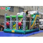 Commercial Inflatable Slide 6*4m Animal Theme Party Inflatable Bouncer Slide For Advertising for sale