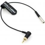 Alvin'S Cables Timecode Cable For Canon R5C DIN 1.0/2.3 To Locking 3.5mm TRS 90 Degree Cord Compatible With Deity TC-1 for sale