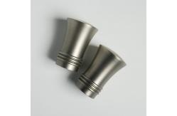 China Single Extendable Aluminum Alloy Curtain Rods End Caps supplier