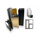 6m Length Aluminum Window Profiles Anodized Surfaces Customized Shape for sale